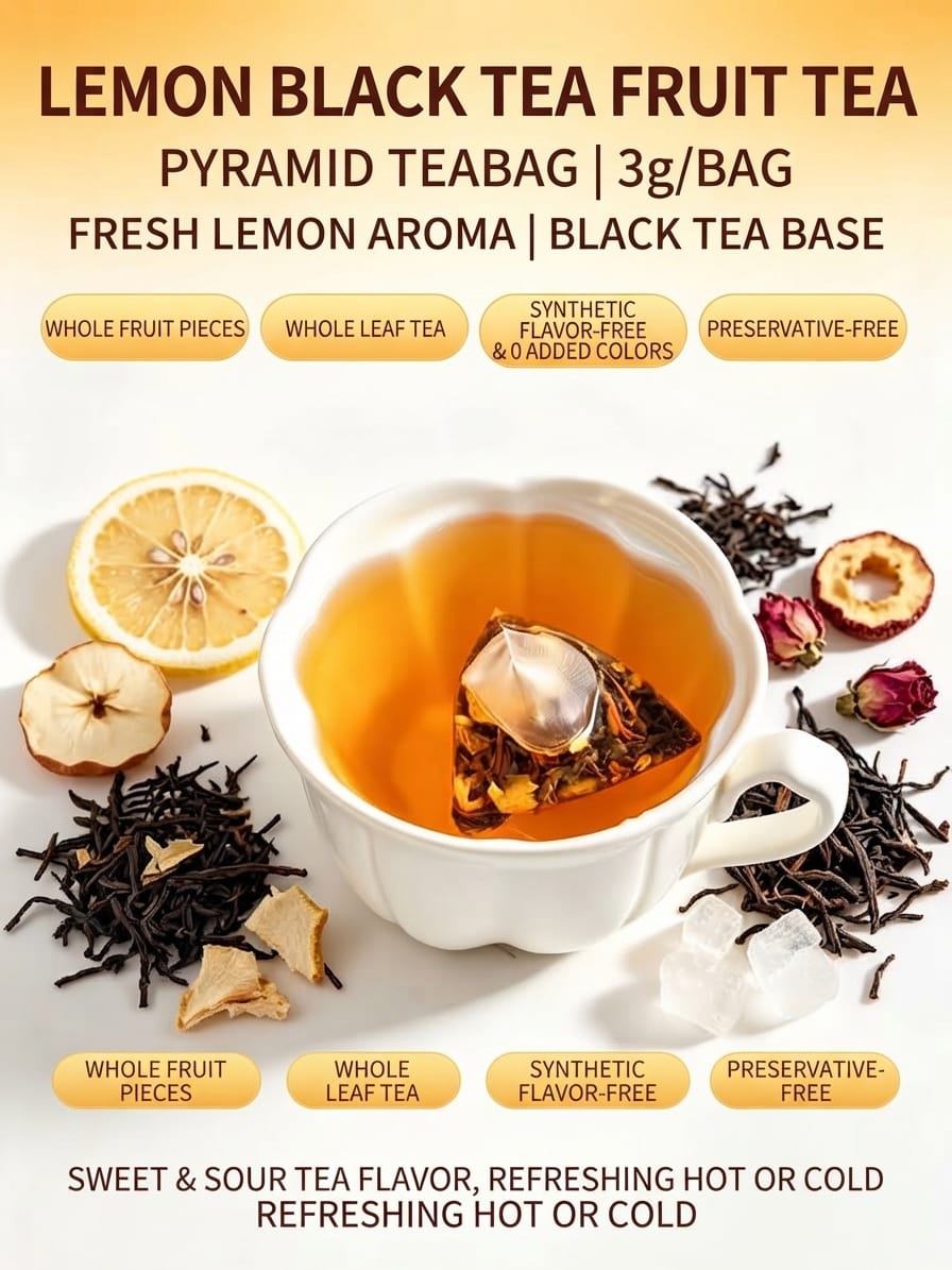 Yunnan Black Tea · Lemon & Citrus · Individually Packed · B2B Customizable 5 YMTEA Morning Melody Lemon Black Tea