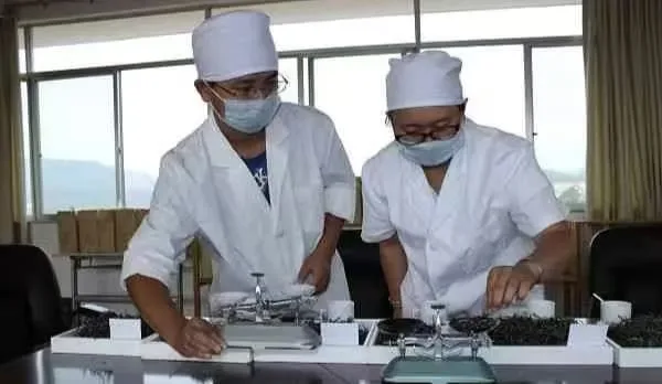 About Us:Buy Tea with Confidence, Make Tea Easier | Premium Puerh Tea and Black Tea Wholesaler 10 a couple of men wearing white coats and masks