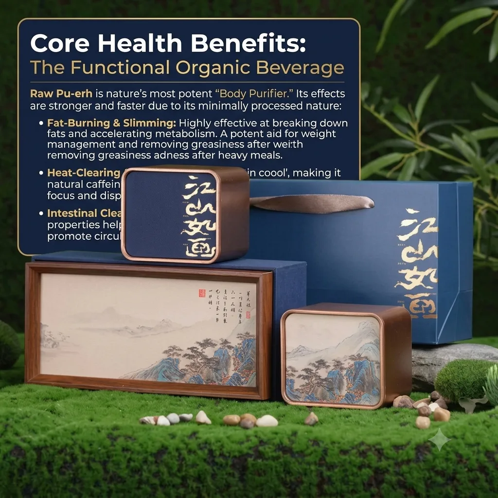 Jiangshan Rúhuà inspired Bingdao raw Pu-erh tea gift presentation