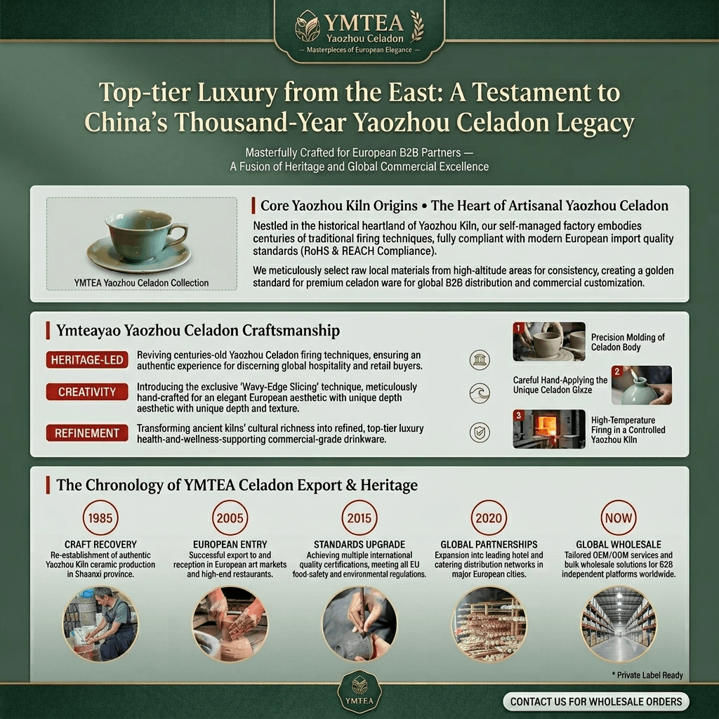 Yaozhou Kiln Hand-Carved “Cyan Echo” Celadon Coffee Cup & Saucer Set 7 Gemini Generated Image 21jv5321jv5321jv YM&TEA