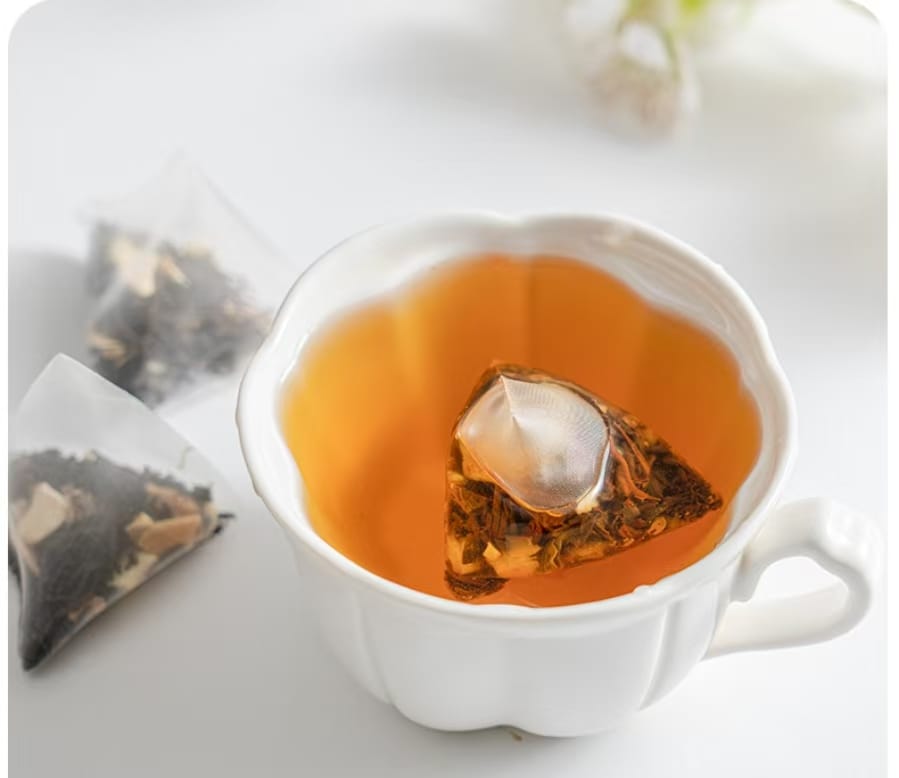 Customizable Biodegradable Pyramid Tea Bags Wholesale | YMTEA OEM/ODM(100pcs)) 9 Food-Grade Biodegradable Pyramid Pouches