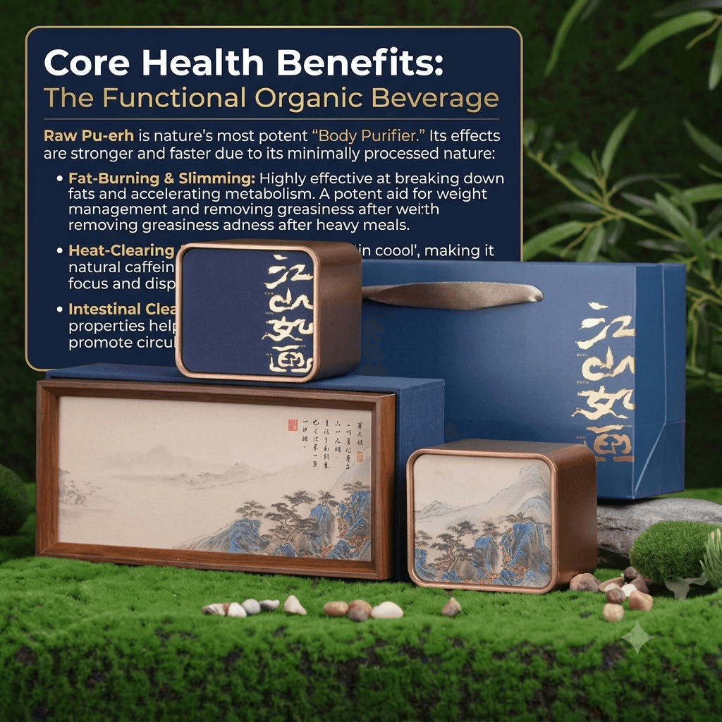 Iceland Raw Pu'er Tea Loose Leaf Gift Box 70g 8 蓝盒1 YM&TEA