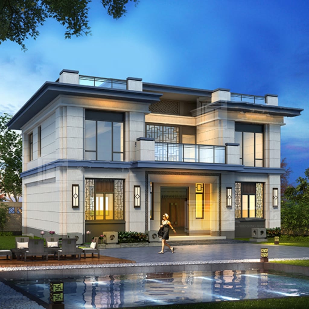 The Serenity Haven: Neo-Chinese Luxury  Villa（04新中式-2层）